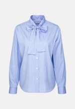 Schluppenbluse aus Baumwolltwill in Hellblau |  Seidensticker Onlineshop