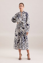 Tunikakleid mit Bindeband in Dunkelblau |  Seidensticker Onlineshop