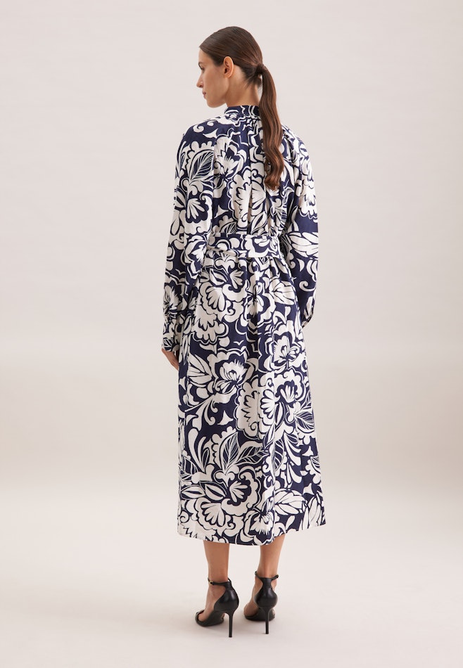 Tunikakleid mit Bindeband in Dunkelblau | Seidensticker Onlineshop