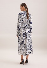 Tunikakleid mit Bindeband in Dunkelblau |  Seidensticker Onlineshop