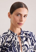 Tunikakleid mit Bindeband in Dunkelblau |  Seidensticker Onlineshop