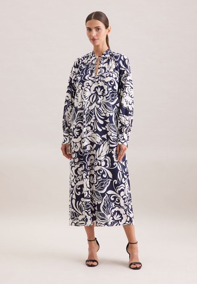 Tunikakleid mit Bindeband in Dunkelblau |  Seidensticker Onlineshop