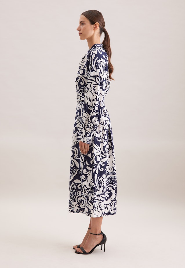 Tunikakleid mit Bindeband in Dunkelblau |  Seidensticker Onlineshop