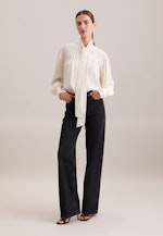 Schluppenbluse aus Viskose- Chiffon in Ecru |  Seidensticker Onlineshop