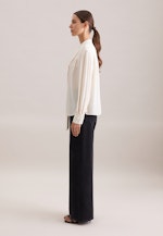 Schluppenbluse aus Viskose- Chiffon in Ecru |  Seidensticker Onlineshop