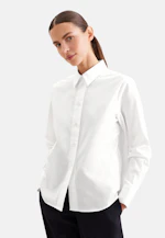 Shirt Blouse with Low Yoke in Weiß |  Seidensticker Onlineshop