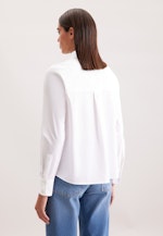 Hemdbluse mit tiefer Passe in Weiß |  Seidensticker Onlineshop