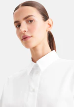 Shirt Blouse with Low Yoke in Weiß |  Seidensticker Onlineshop