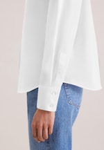 Hemdbluse mit tiefer Passe in Weiß |  Seidensticker Onlineshop