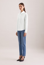 Hemdbluse mit tiefer Passe in Wihte |  Seidensticker Onlineshop