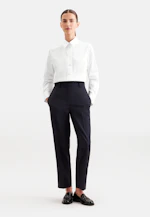 Shirt Blouse with Low Yoke in Weiß |  Seidensticker Onlineshop