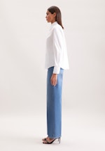 Hemdbluse mit tiefer Passe in Weiß |  Seidensticker Onlineshop