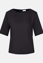 Shirtbluse in A- Linie aus fließender Ware in Schwarz |  Seidensticker Onlineshop