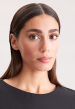 Shirtkleid in A- Linie aus fließender Ware in Schwarz |  Seidensticker Onlineshop