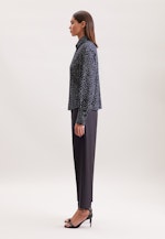 Hemdbluse mit Tupfenprint in Dunkelblau |  Seidensticker Onlineshop