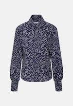 Hemdbluse mit Tupfenprint in Dunkelblau |  Seidensticker Onlineshop