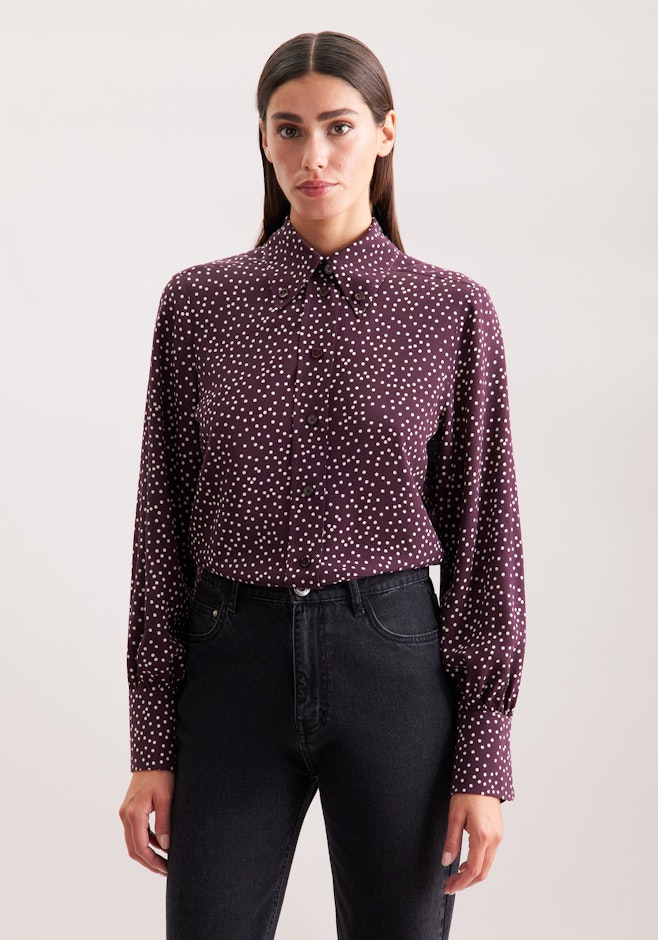 Chemise à pois imprimés dans Rouge | Boutique en ligne Seidensticker