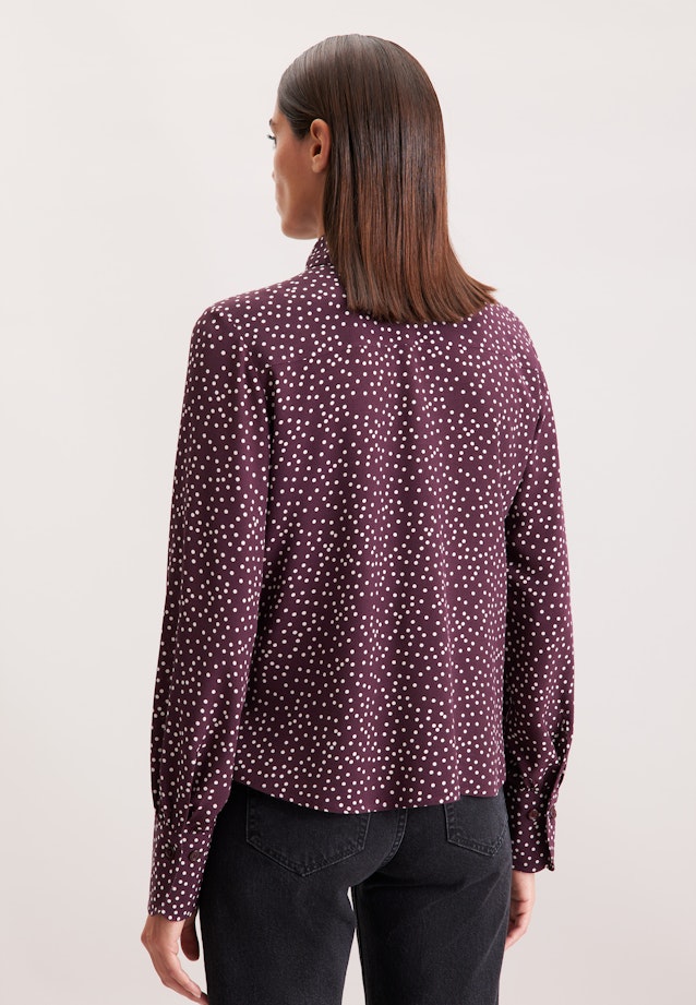 Hemdbluse mit Tupfenprint in Rot |  Seidensticker Onlineshop