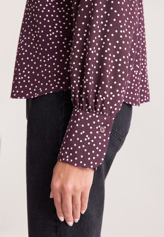 Hemdbluse mit Tupfenprint in Rot |  Seidensticker Onlineshop