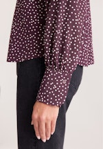 Hemdbluse mit Tupfenprint in Rot |  Seidensticker Onlineshop