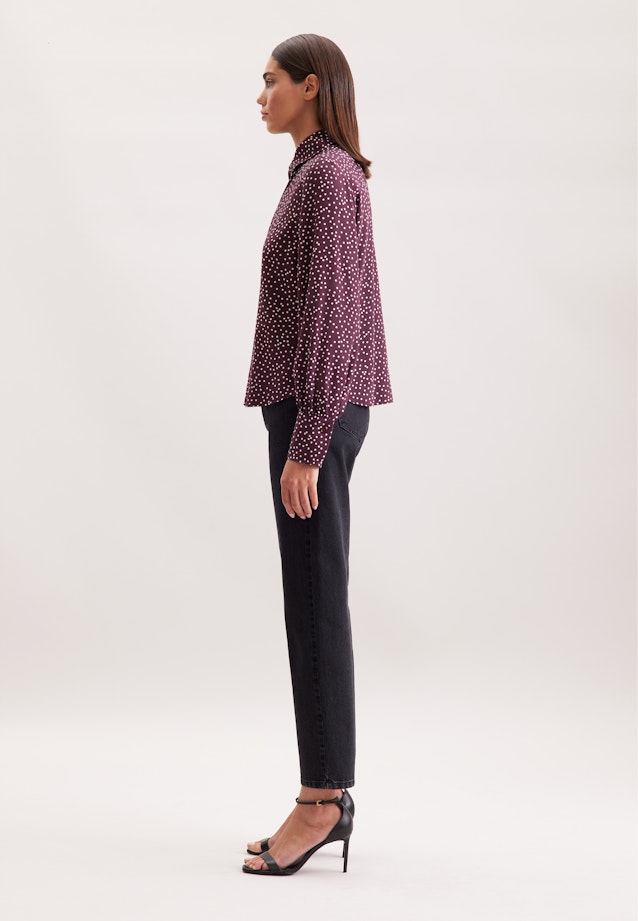 Hemdbluse mit Tupfenprint in Rot |  Seidensticker Onlineshop