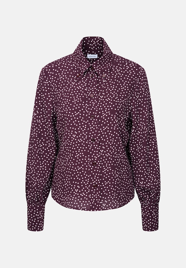 Hemdbluse mit Tupfenprint in Rot |  Seidensticker Onlineshop