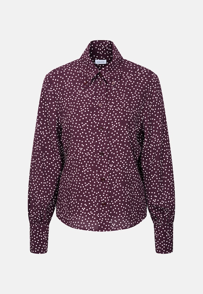 Hemdbluse mit Tupfenprint in Rot | Seidensticker Onlineshop