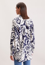 Tunikabluse mit Bindeband in Dunkelblau |  Seidensticker Onlineshop