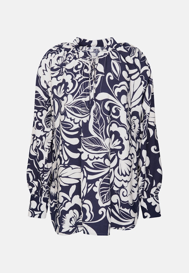 Tunikabluse mit Bindeband in Dunkelblau |  Seidensticker Onlineshop