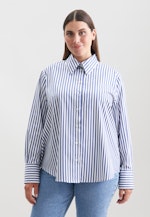 Hemdbluse in A- Linie in Mittelblau |  Seidensticker Onlineshop