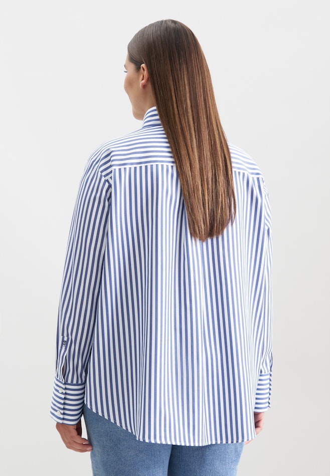 Hemdbluse in A- Linie in Mittelblau | Seidensticker online shop