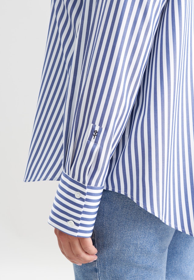 Hemdbluse in A- Linie in Mittelblau |  Seidensticker Onlineshop