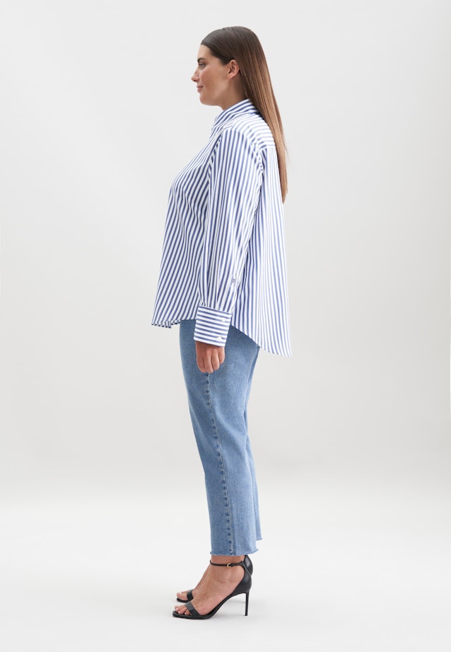 Hemdbluse in A- Linie in Mittelblau |  Seidensticker Onlineshop