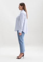 Hemdbluse in A- Linie in Mittelblau |  Seidensticker Onlineshop