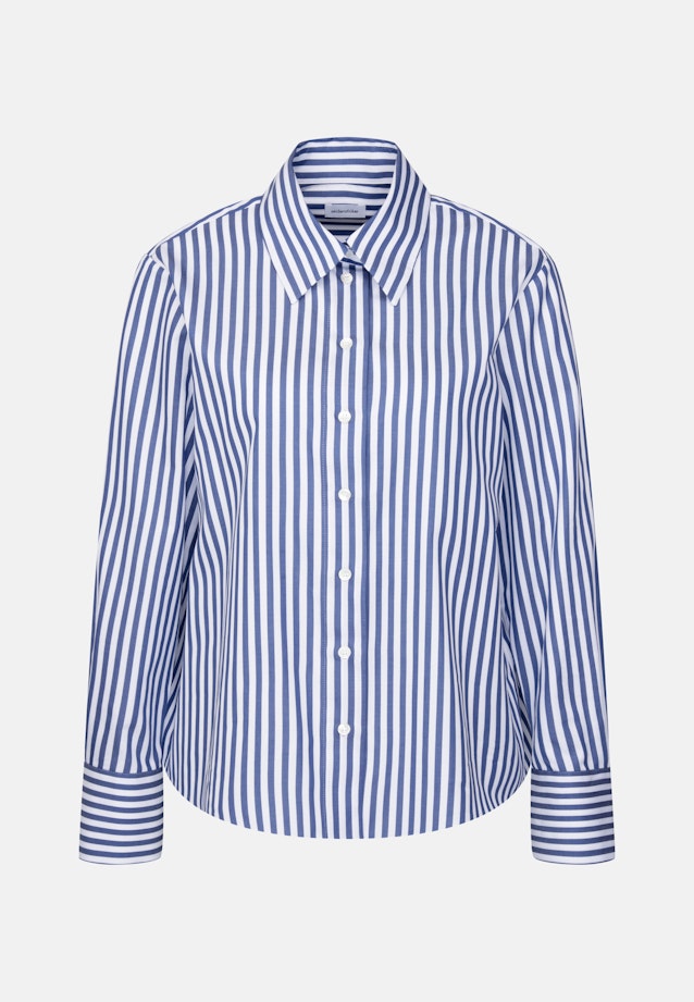 Hemdbluse in A- Linie in Mittelblau |  Seidensticker Onlineshop