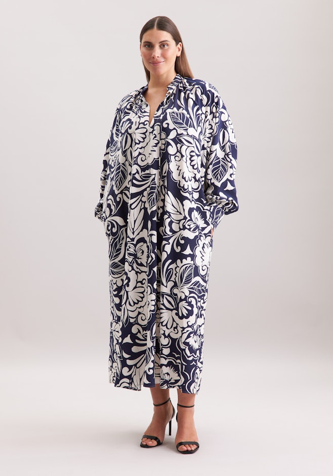 Tunic dress with tie in Dunkelblau | Seidensticker online shop