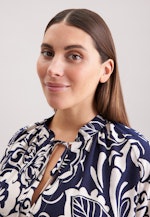 Tunikakleid mit Bindeband in Dunkelblau |  Seidensticker Onlineshop