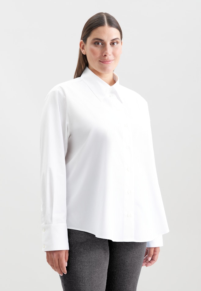 A-line shirt blouse in Weiß | Seidensticker online shop