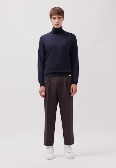 Regular Pull-over in Bleu Foncé |  Seidensticker Onlineshop