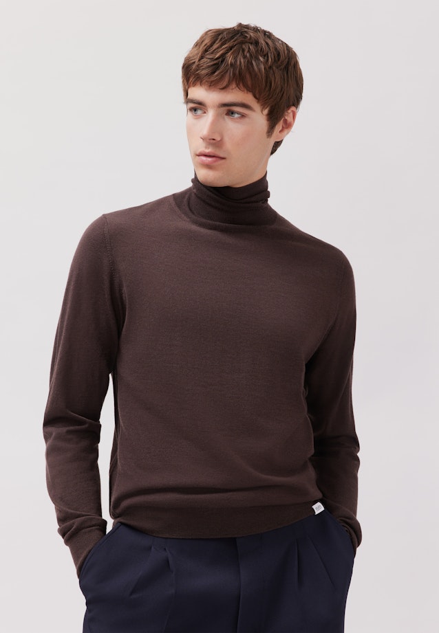 Regular Pullover in Braun |  Seidensticker Onlineshop