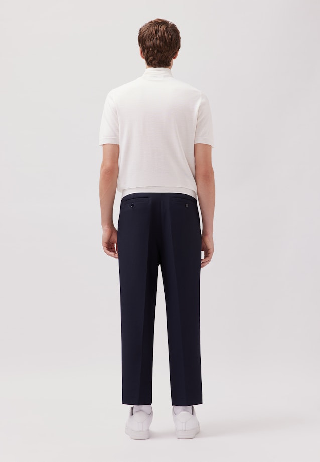 Kurzarm Rollkragenpullover aus Merino/Seide in Weiß |  Seidensticker Onlineshop