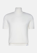 Kurzarm Rollkragenpullover aus Merino/Seide in Weiß |  Seidensticker Onlineshop