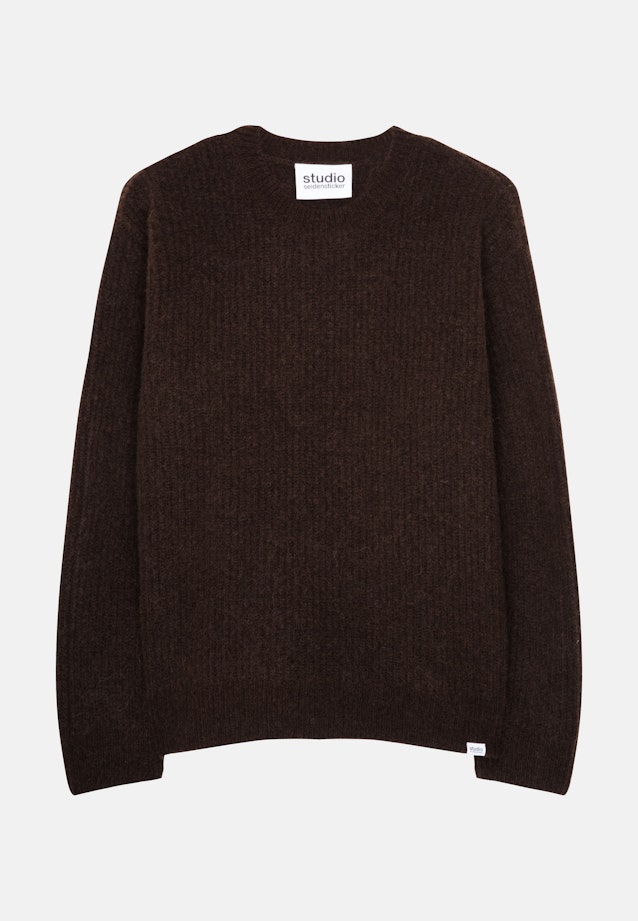 Oversized Pullover Einfarbig meliert in Braun |  Seidensticker Onlineshop