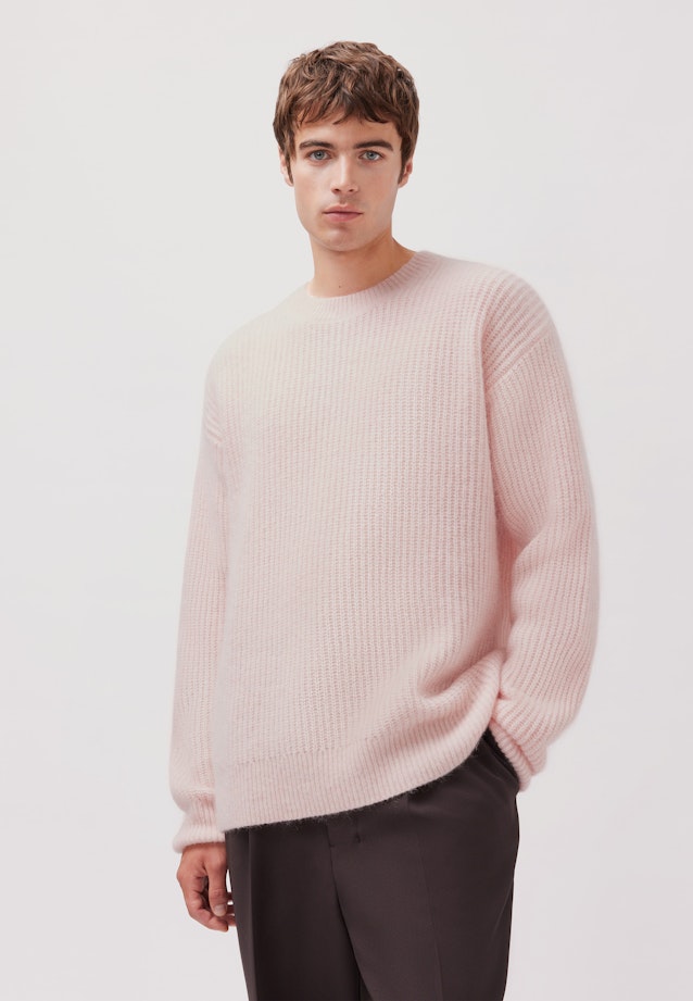 Oversized Pullover Einfarbig meliert in Rosa |  Seidensticker Onlineshop