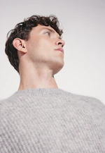 Oversized Crew Neck Sweater with Mohair in Grey |  Seidensticker Onlineshop