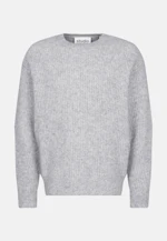 Oversized Crew Neck Sweater with Mohair in Grey |  Seidensticker Onlineshop