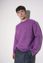 Oversized Crew Neck Sweater with Mohair in Lila |  Seidensticker Onlineshop