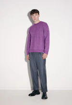 Oversized Crew Neck Sweater with Mohair in Lila |  Seidensticker Onlineshop