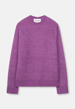 Oversized Crew Neck Sweater with Mohair in Lila |  Seidensticker Onlineshop