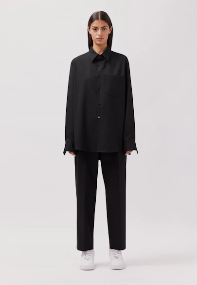 Regular Hemd Uni in Schwarz |  Seidensticker Onlineshop